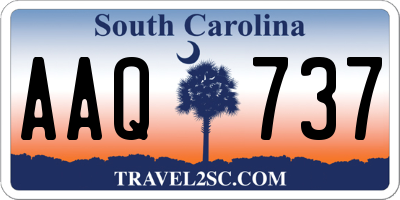 SC license plate AAQ737