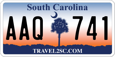 SC license plate AAQ741