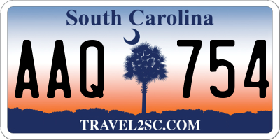 SC license plate AAQ754