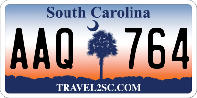 SC license plate AAQ764
