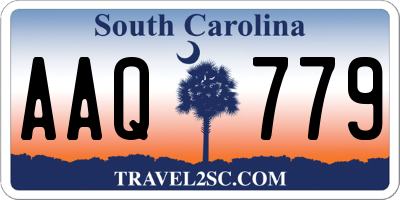 SC license plate AAQ779