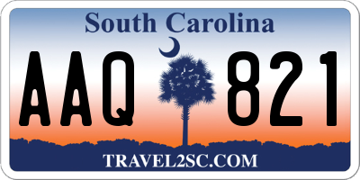 SC license plate AAQ821