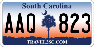 SC license plate AAQ823