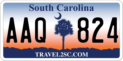 SC license plate AAQ824