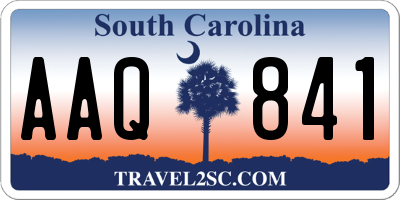 SC license plate AAQ841