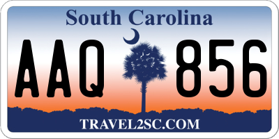 SC license plate AAQ856