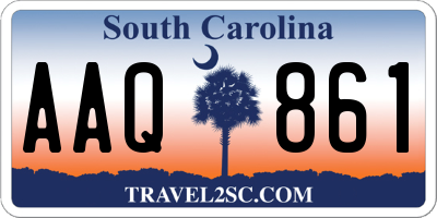 SC license plate AAQ861