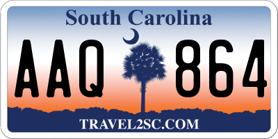 SC license plate AAQ864