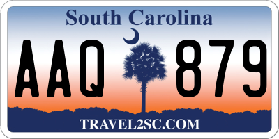 SC license plate AAQ879