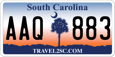 SC license plate AAQ883