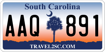 SC license plate AAQ891