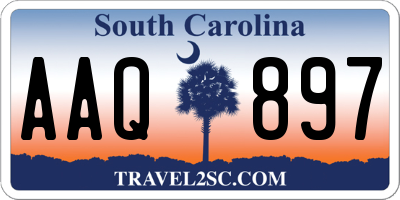 SC license plate AAQ897