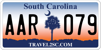 SC license plate AAR079