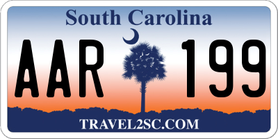 SC license plate AAR199