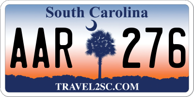 SC license plate AAR276