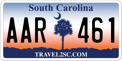 SC license plate AAR461