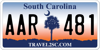 SC license plate AAR481