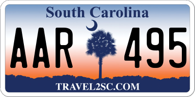 SC license plate AAR495