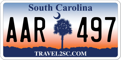 SC license plate AAR497