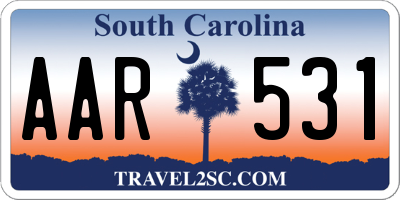 SC license plate AAR531