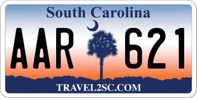 SC license plate AAR621