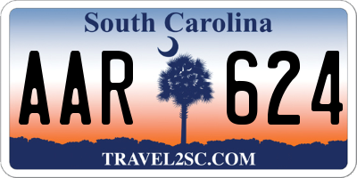 SC license plate AAR624