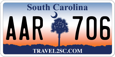 SC license plate AAR706