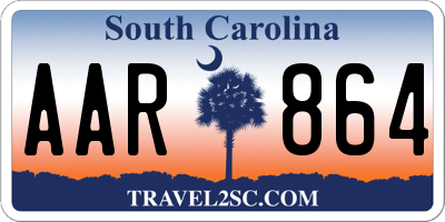 SC license plate AAR864