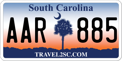 SC license plate AAR885