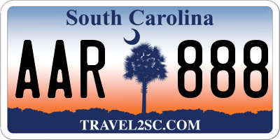 SC license plate AAR888