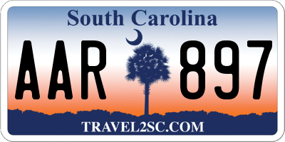 SC license plate AAR897