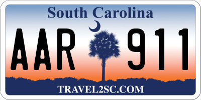 SC license plate AAR911