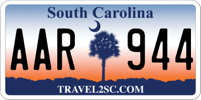 SC license plate AAR944