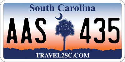SC license plate AAS435