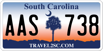 SC license plate AAS738