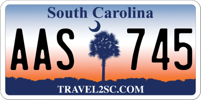 SC license plate AAS745