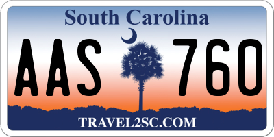 SC license plate AAS760