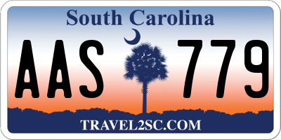 SC license plate AAS779
