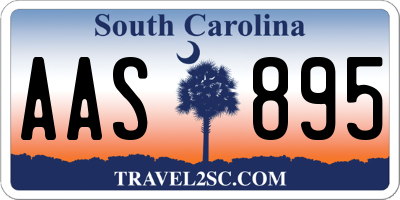 SC license plate AAS895