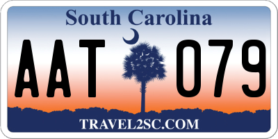 SC license plate AAT079