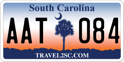 SC license plate AAT084
