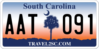 SC license plate AAT091