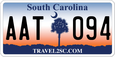 SC license plate AAT094