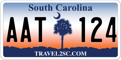 SC license plate AAT124