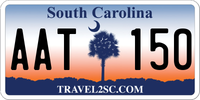 SC license plate AAT150