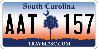 SC license plate AAT157