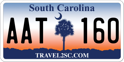 SC license plate AAT160