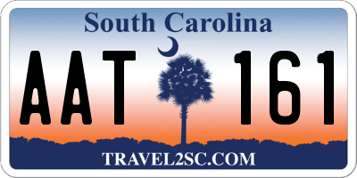 SC license plate AAT161
