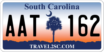 SC license plate AAT162