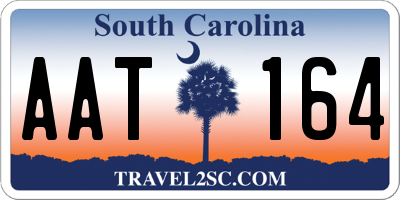 SC license plate AAT164